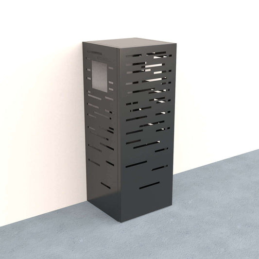 Aluminium gas cage - 19kg single with modern design, ideal for outdoor storage, weather-resistant and easy to assemble.